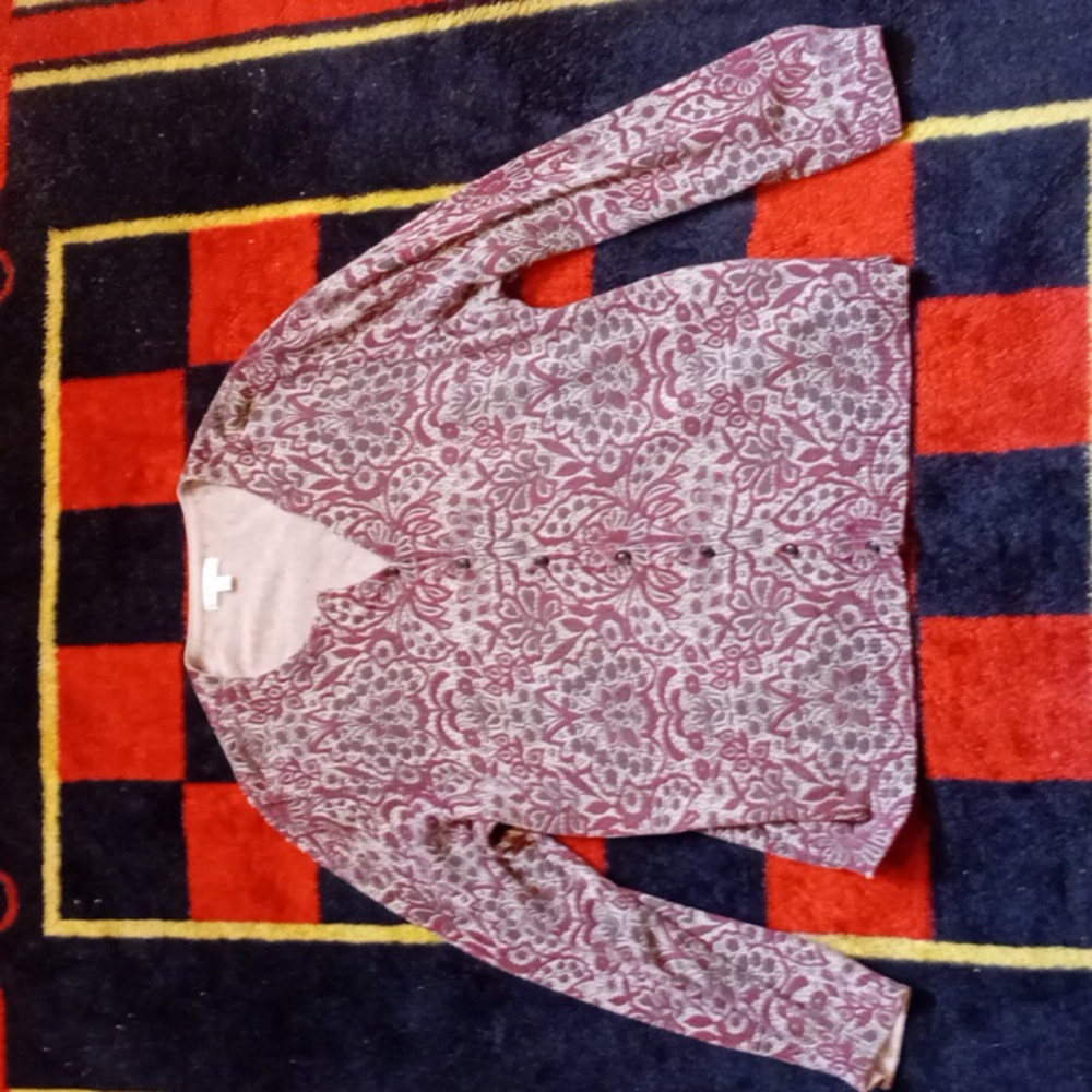 Croft & Barrow Tan Knit Cardigan Sweater